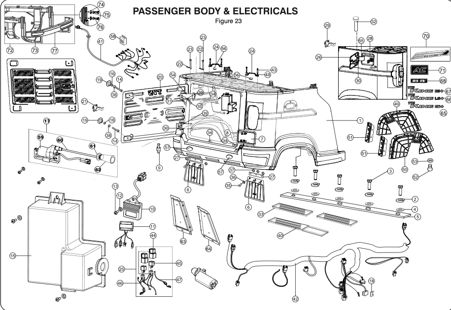 PASSENGER BODY & ELECTRICALS
