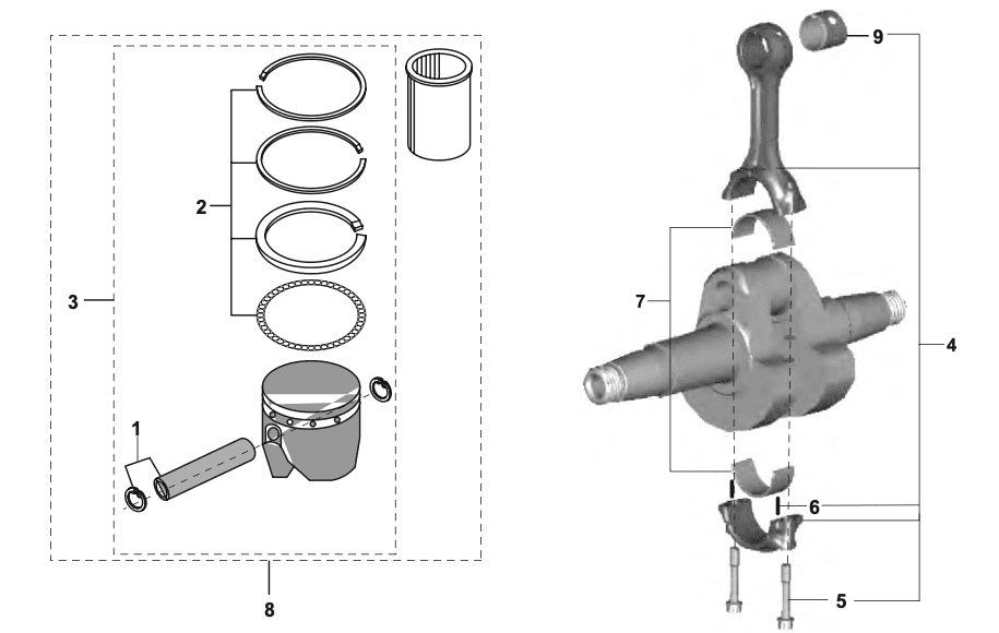 PISTON & CONNECTING ROD ASSEMBLY