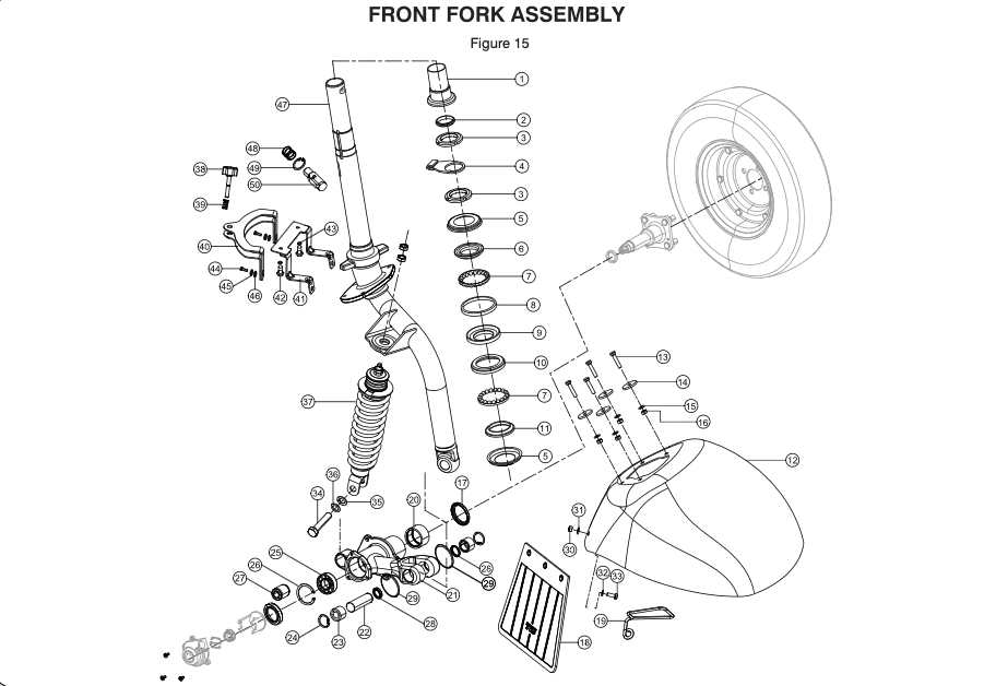 FRONT FORK ASSEMBLY