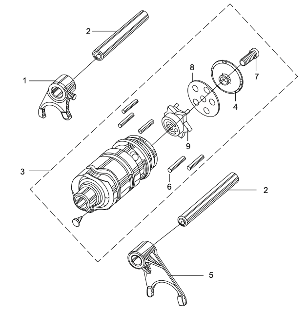 CHANGE DRUM / SHIFT FORK