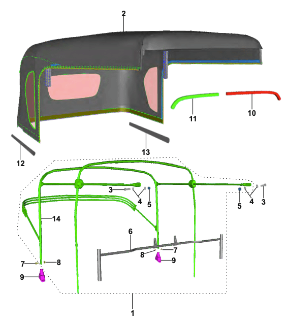 Hood Frame Assembly