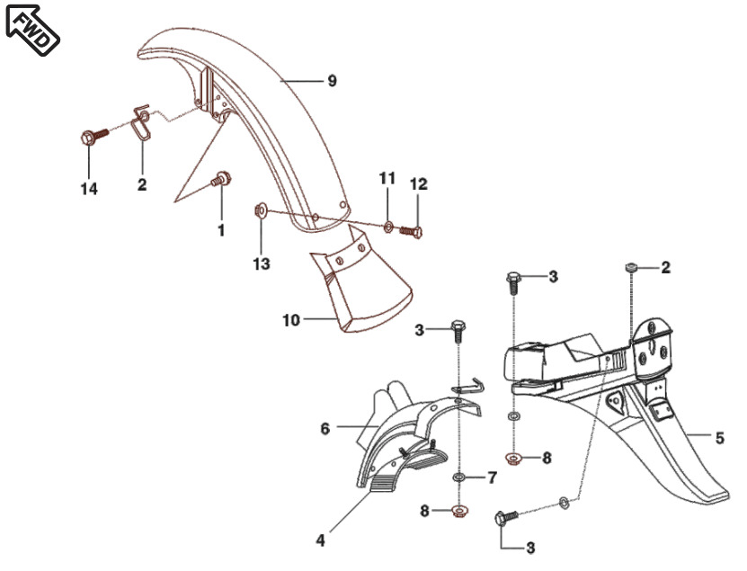 FENDER - FRONT & REAR