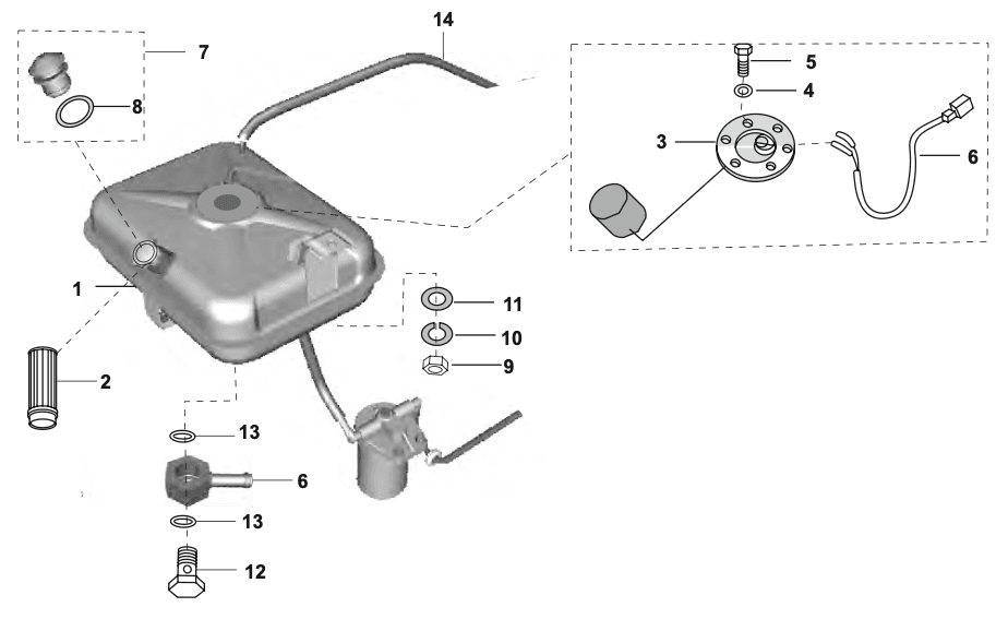 FUEL TANK ASSEMBLY COMPACT