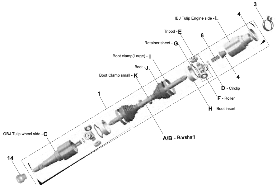 PROPELLER SHAFT / FLANGES