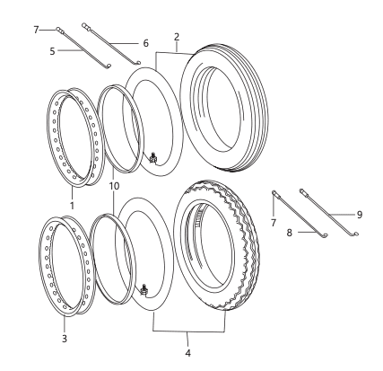 Tube / Tyre / Rim (For Spoke Wheel) 9