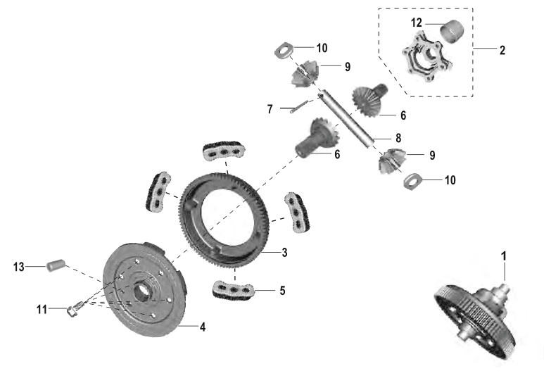 DIFFERENTIAL GEAR ASSEMBLY