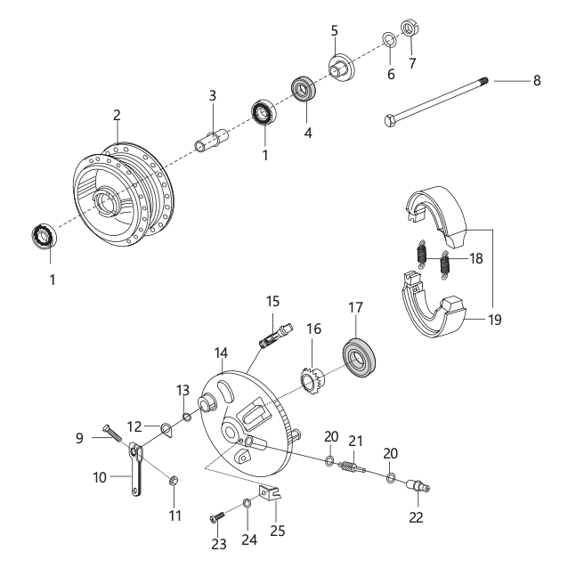 Front Hub (For Spoke Wheel)