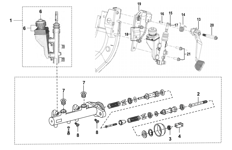 TANDEM MASTER CYLINDER