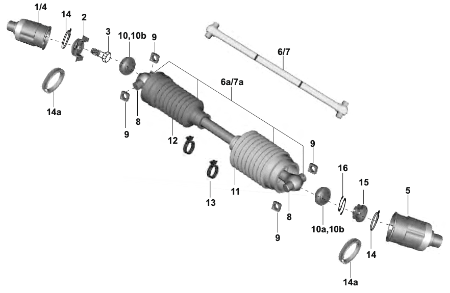 PROPELLER SHAFT / FLANGES