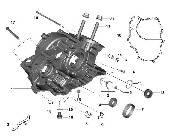 Crankcase Clutch Side