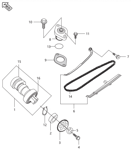 Camshaft / Tensioner