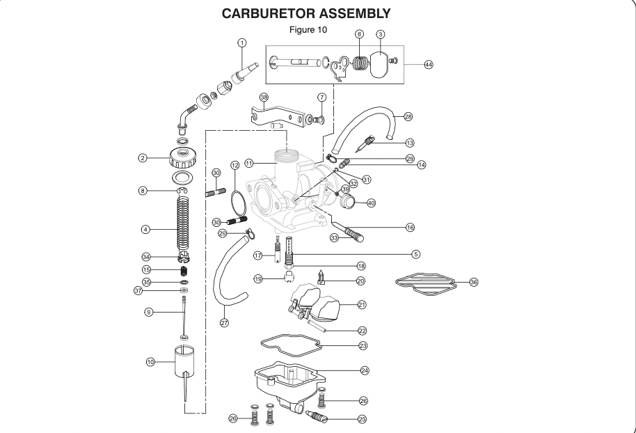 Cap Spring Choke Shaft