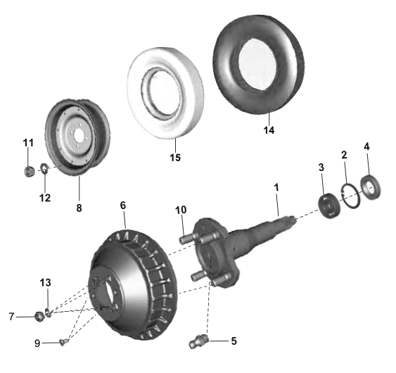 Rear Wheel Axle