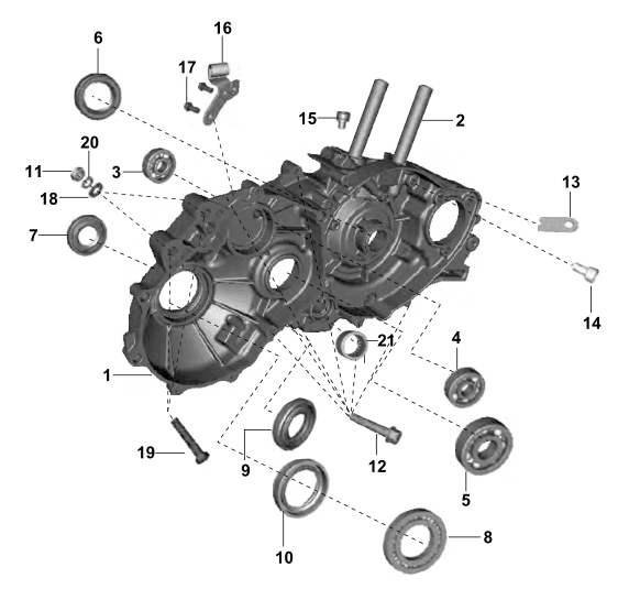 Crankcase Magneto Side