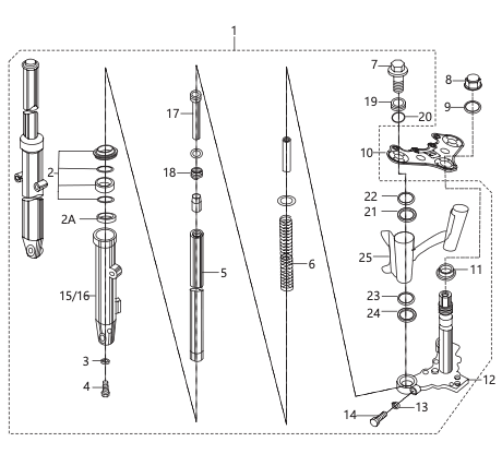 Front Fork - For Disc