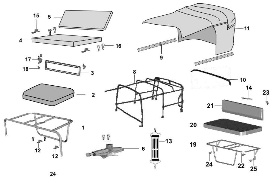 SEAT & HOOD FRAME - MAXIMA