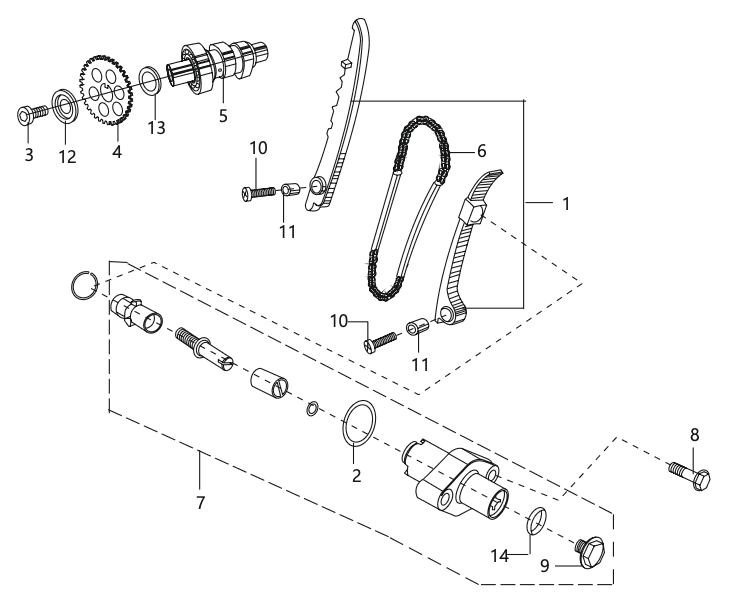 CAMSHAFT / TENSIONER