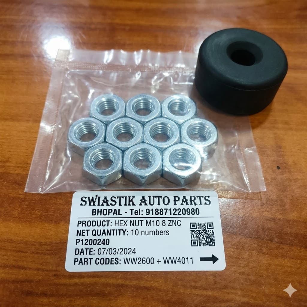 Hex Nut M10 8 Zng