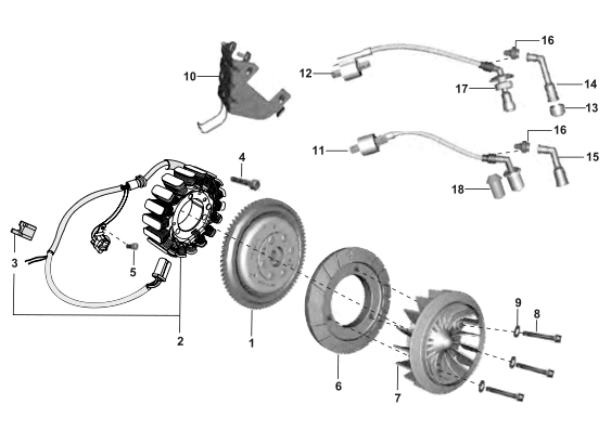 Magneto Assembly & H.T. Coil