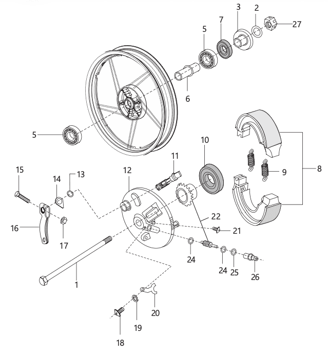 Front Hub (For Alloy Wheel)